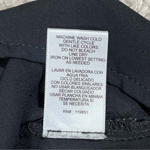 Heartsoul goth black button blouse shoulder lace slit back medium Whimsigoth - Picture 4 of 10